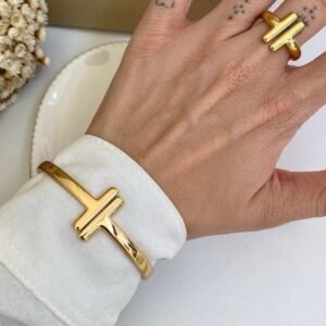 ANEL DOURADO INSPIRAÇÃO T N° 20