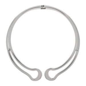 ARO PRATEADO MAXIMALISTA COM DETALHE VAZADO