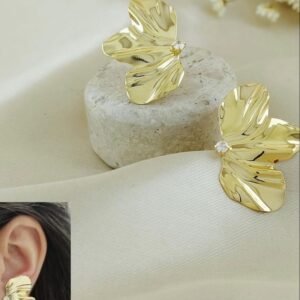 BRINCO PÉTALA BANHADO A OURO 18K