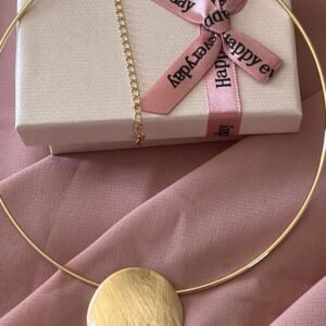 COLAR ARO CÍRCULO BANHADO A OURO 18K