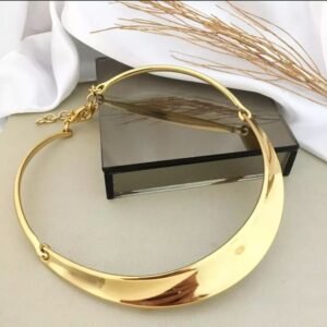 COLAR DOURADO ARO ORGÂNICO LISO