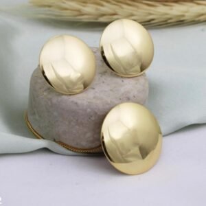 CONJUNTO BRINCO E COLAR NAIARA BANHADO A OURO 18K